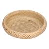 Round Bread Baskets Bamboo Hand Woven Fruits Vegetable Storage Basket Organizer for Home Kitchen