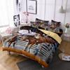 Комплект пододеяльника с лошадьми, Полуторный размер, Постельное белье для детей, подростков, Западный ковбойский, Полиэстеровый чехол для одеяла, Покрывало с наволочкой