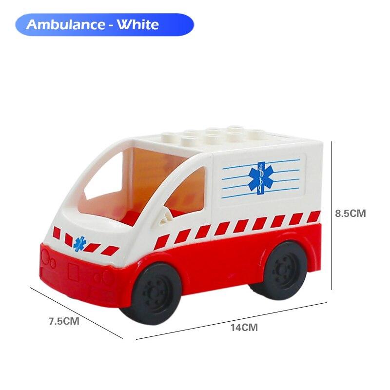 Детские строительные блоки Duplo DIY, аксессуары большого размера, автомобильные кирпичи, совместимые с деталями Dupols, игрушки для грузовиков, самолетов