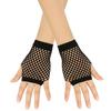 1Pair Womens Short Fishnet Net Gloves Fingerless Mesh Gloves Punk