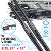 Автомобильные передние щетки стеклоочистителя для Hyundai Venue QX 2022 2023, лобовое стекло, аксессуары для окон, щетки