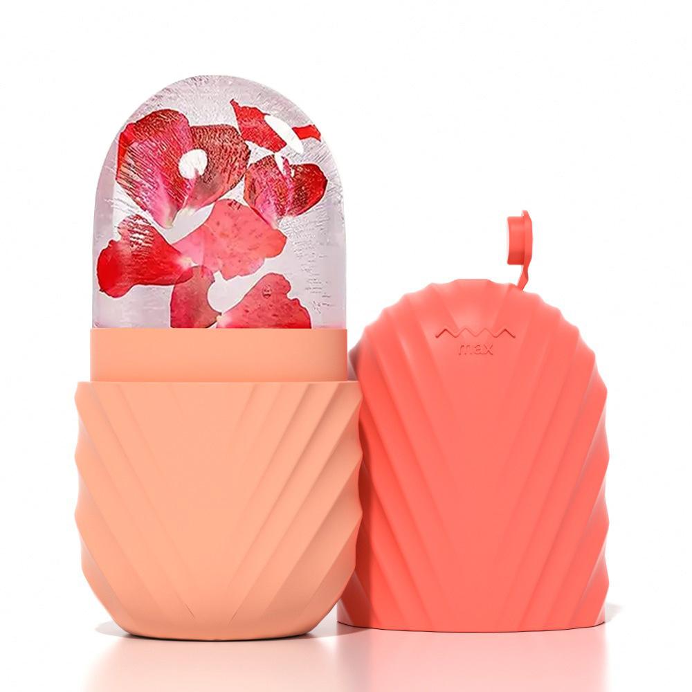 Silicone Face Ice Grid, Ice Ice Cube Mold Ice Roller Facial Massage Silicone Ice Grid Wet Compress Cooling