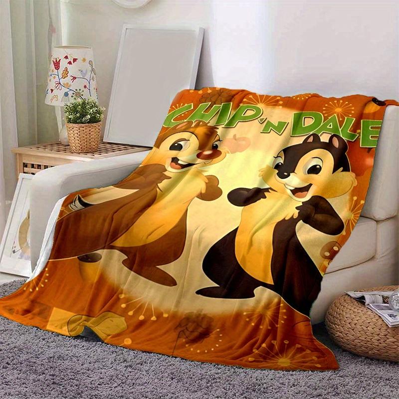 1 шт., Плед Чип и Дейл Мягкое и Уютное Покрывало для Домашнего Декора, Дивана, Кровати, Путешествий, Кемпинга, Автомобиля, Пляжа, Офиса, Дремоты Идеальная Идея для Подарка