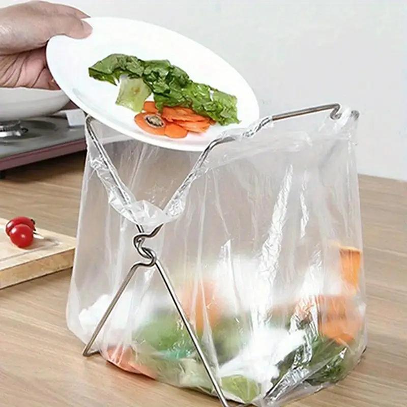 Уличная бытовая мусорная стойка Складная стойка для хранения кухонных отходов Многофункциональный держатель для пакетов для сохранения свежести на кухне