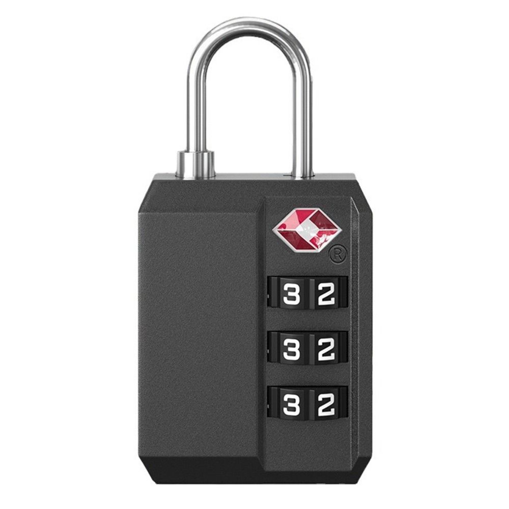 New TSA 3 Digit Combination Lock Anti-theft Lightweight Customs Password Lock Security Tool Wire Rope Padlock Travel