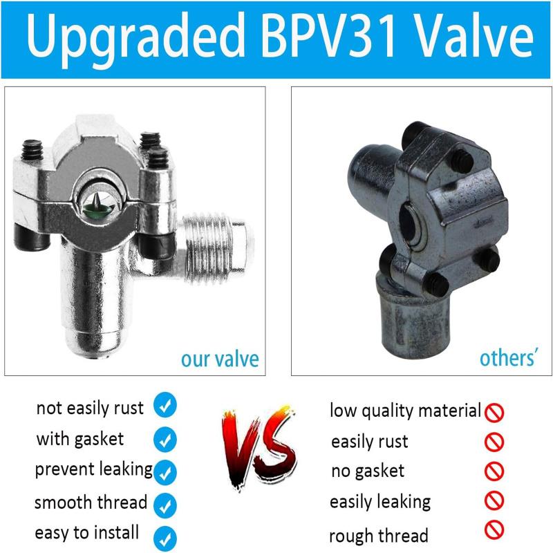 Шланг для заправки хладагента R134a с прокалывающим клапаном BPV31. Комплекты клапанов для прокалывания крана могут иметь манометр.