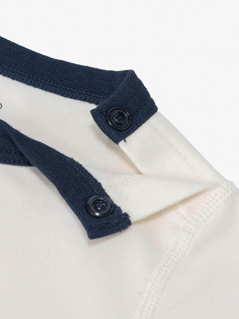 Helly Hansen B My First HH Long Sleeve Marine Rompers Set, Ivory, Size 80