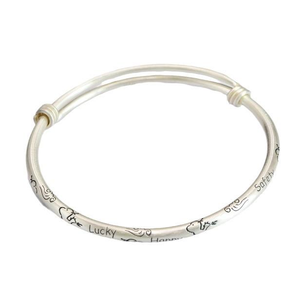 2023 Zuyin S999 Primordial Year Xiangyun Moe Dragon Bracelet for Women Simple Solid Cute Student Young Style Bracelet New