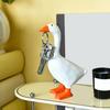 Magnetic Goose Key Holder Statue Duck Key Hanger Resin Figurine Sculpture Home Office Desktop Decoration Ornament
