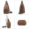 Многофункциональная кожаная сумка через плечо, большой емкости, повседневная мужская сумка из натуральной кожи на груди, слой кожи головы