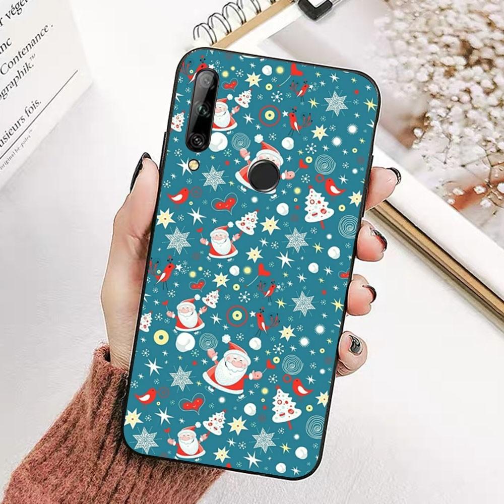 Рождественский Мультяшный Чехол Для Телефона На Новый Год Для Huawei Honor 10 lite 9 20 7A pro 9X pro 30 pro 50 pro 60 pro 70 pro plus