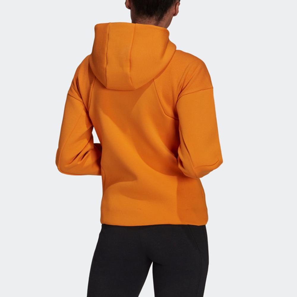 Adidas W ZNE Fz однотонная спортивная повседневная толстовка с капюшоном женская верхняя одежда золото H34467
