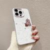 New cute capybara phone case for iPhone 18 Pro Max, 14/13 inches, simple and fun, 12-color silver, shockproof case.