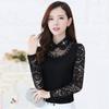 Elegant Women's Summer Blouses  Lace Hollow Out  Casual Woman Tops Women Long Sleeve White Shirt Blouse Chemise Femme Blusas