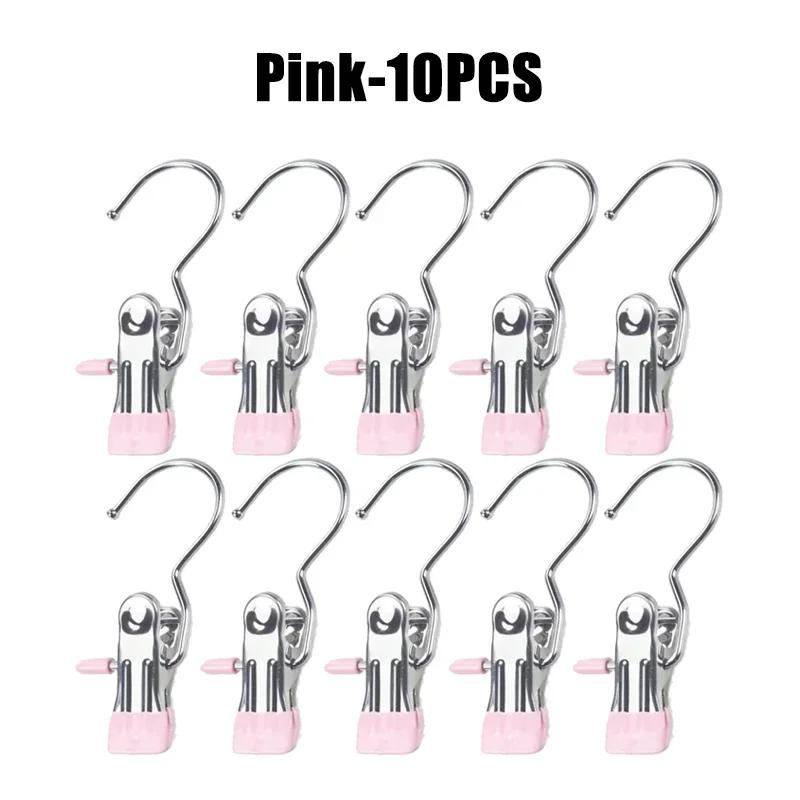 10-100 шт. прищепки из нержавеющей стали для белья, крючок для одежды, портативный зажим для подвешивания одежды, органайзер для одежды, вешалка