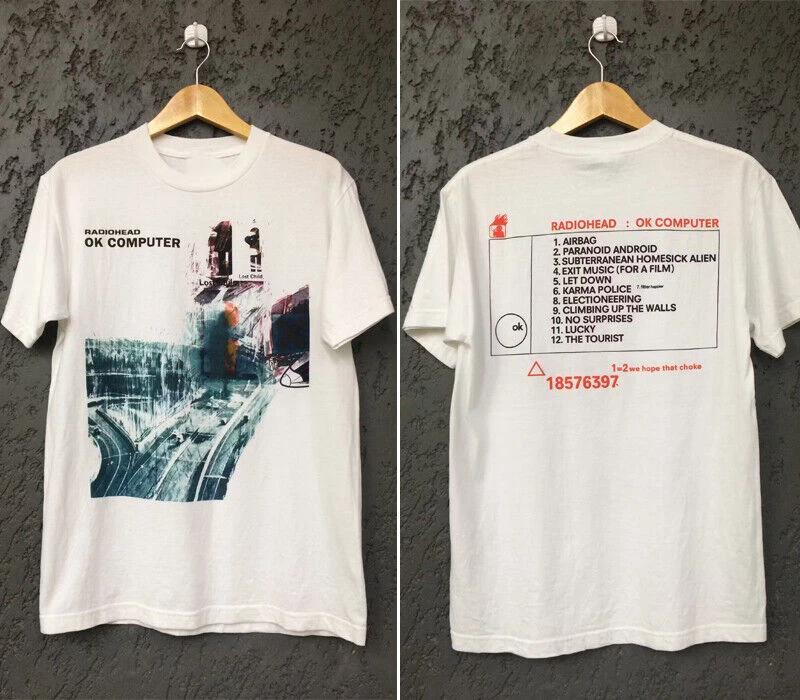 Radiohead Ok Computer Album T-shirt 2 sided Retro style