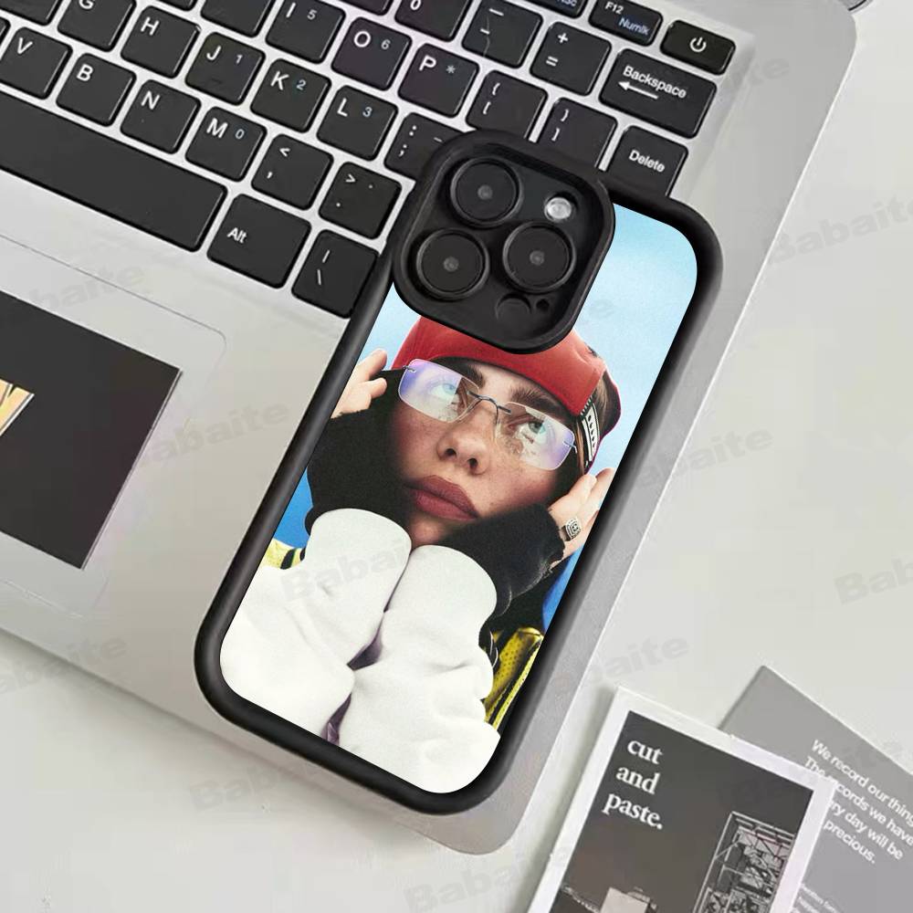 Чехол для телефона Поп-певицы B-Billie Для IPhone 17 16 15 14 13 12 11 Pro Max 16E Plus INS Мягкий чехол