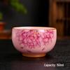 Shangqi Pink Ru Kiln Lotus Ceramic Zen Tea Cup Set