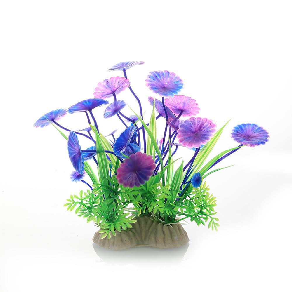 Desktop Aquarium Decoration: CM Series Plastic Water Plants