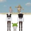 Костюм для косплея Шрека из полиэстера для Хэллоуина и мероприятий по ролевым играм