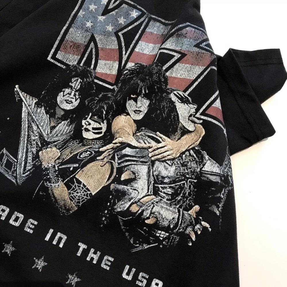 Metal Kiss Мужская одежда Модные летние футболки Уличная одежда 100% хлопок Свободные топы Дышащая футболка