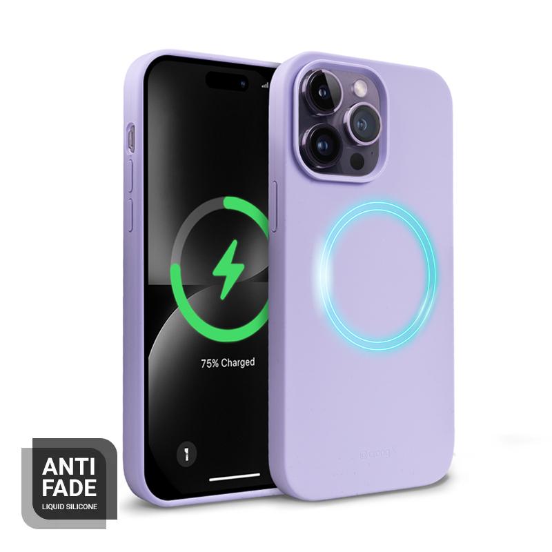 Crong Color Cover Magnetic - Etui Iphone 14 Pro Max Magsafe (Fioletowy)