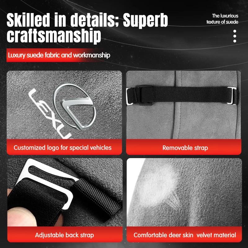 Автомобильная замшевая подушка-подголовник с эффектом памяти для Lexus RX330 IS250 Ct200h ES300h RX350 IS300h NX300h RX400h UX Автоаксессуары