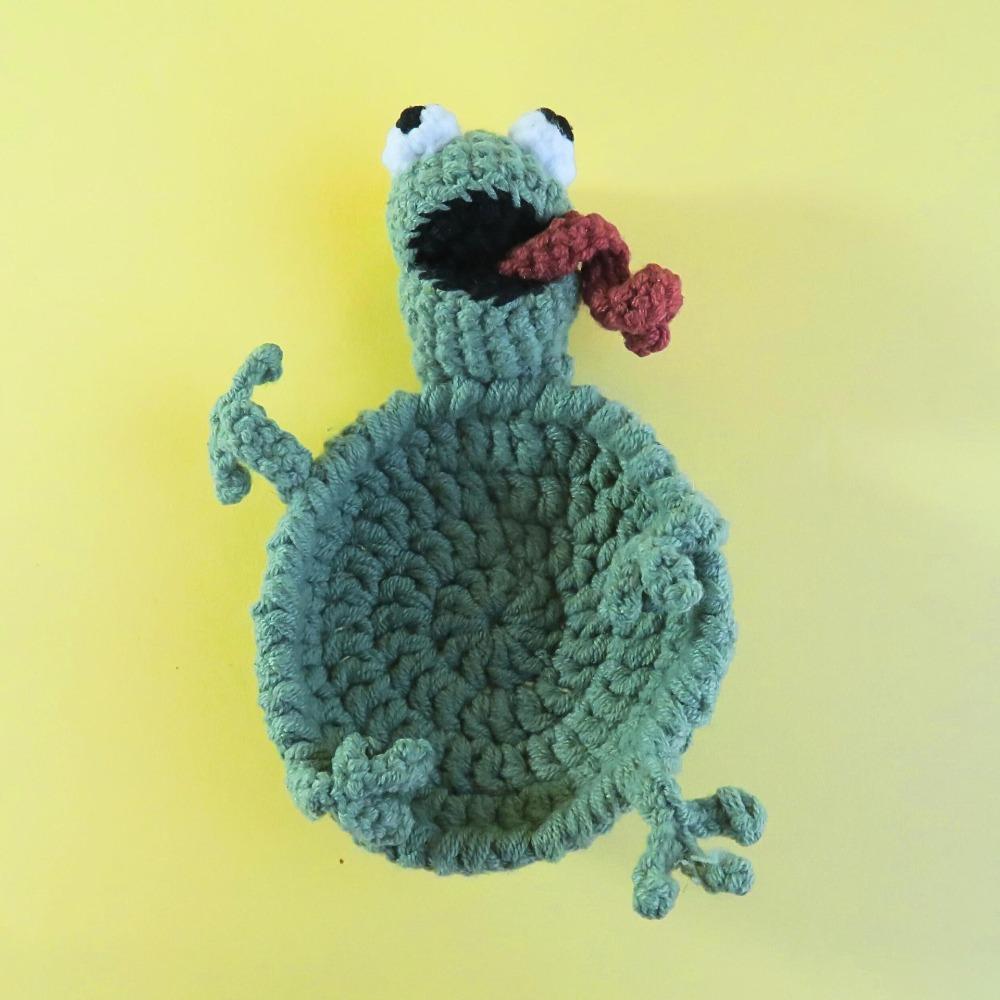 Cartoon Crochet Animal Coaster Funny Handmade Coaster Creative Knitted Cup Mat Table Protector