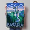Бавария Замок Нойшванштайн Дорожная жестяная табличка Постер Индивидуальное настенное искусство Ретро Винтажные металлические знаки для мужской комнаты Кофейни