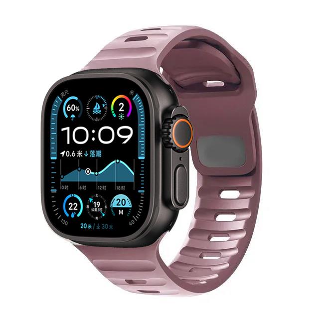 Ремешок Для Apple Watch Браслет 44мм 49мм 45мм 46 42мм 40мм 41мм спортивный Силиконовый браслет correa iwatch Серия 7 6 3 se 8 9 10 ultra 2