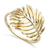 Gold Plated Ring 'Cleopatra' Golden - 17x16 Mm