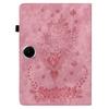 For Oppo Pad SE Case Card Holder Anti-Scratch Leather Cover Rose Flower Imprint