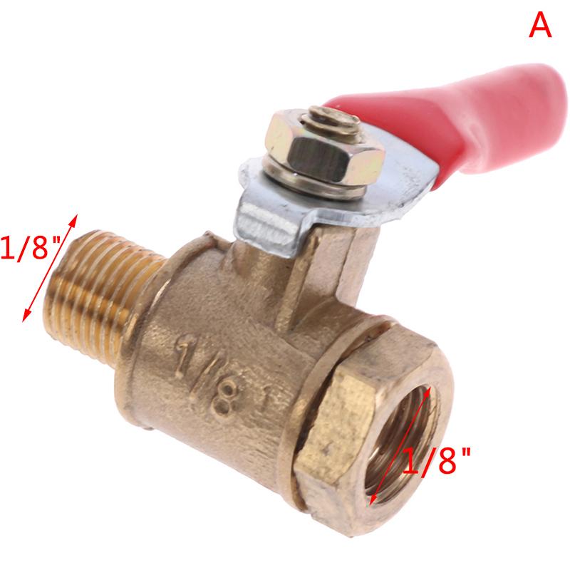 Латунный малый шаровой кран с внутренней/наружной резьбой, соединение клапана 1/8 дюйма, 1/4 дюйма, 3/8 дюйма, 1/2 дюйма