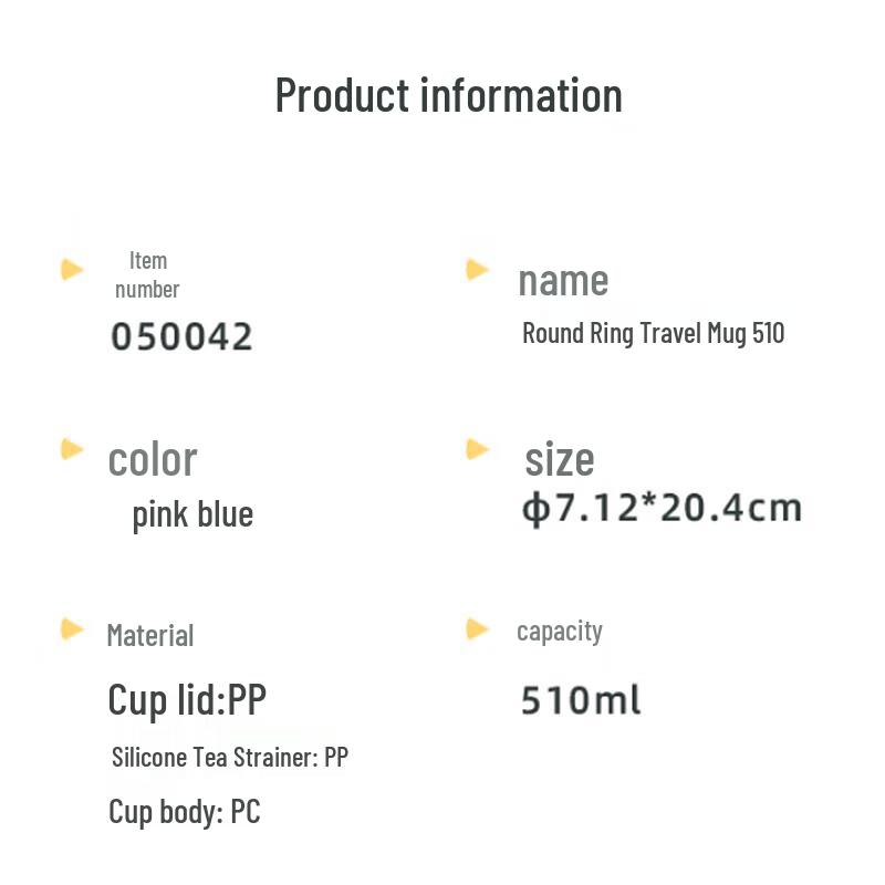 Chahua Round Ring Portable Sports Water Bottle