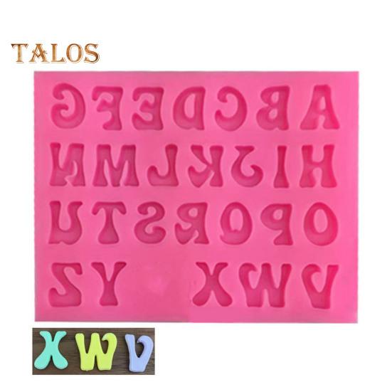 Форма для торта, легкосъемные инструменты для выпечки, гибкая, удобная, с большой буквой алфавита, помадка, шоколадная силиконовая форма, кухонные принадлежности