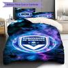Bordeaux Bègles Pattern Bedding Set Quilt Cover Pillowcase Home Decor Gift (1 * duvet cover + 2 * pillowcase, without core)