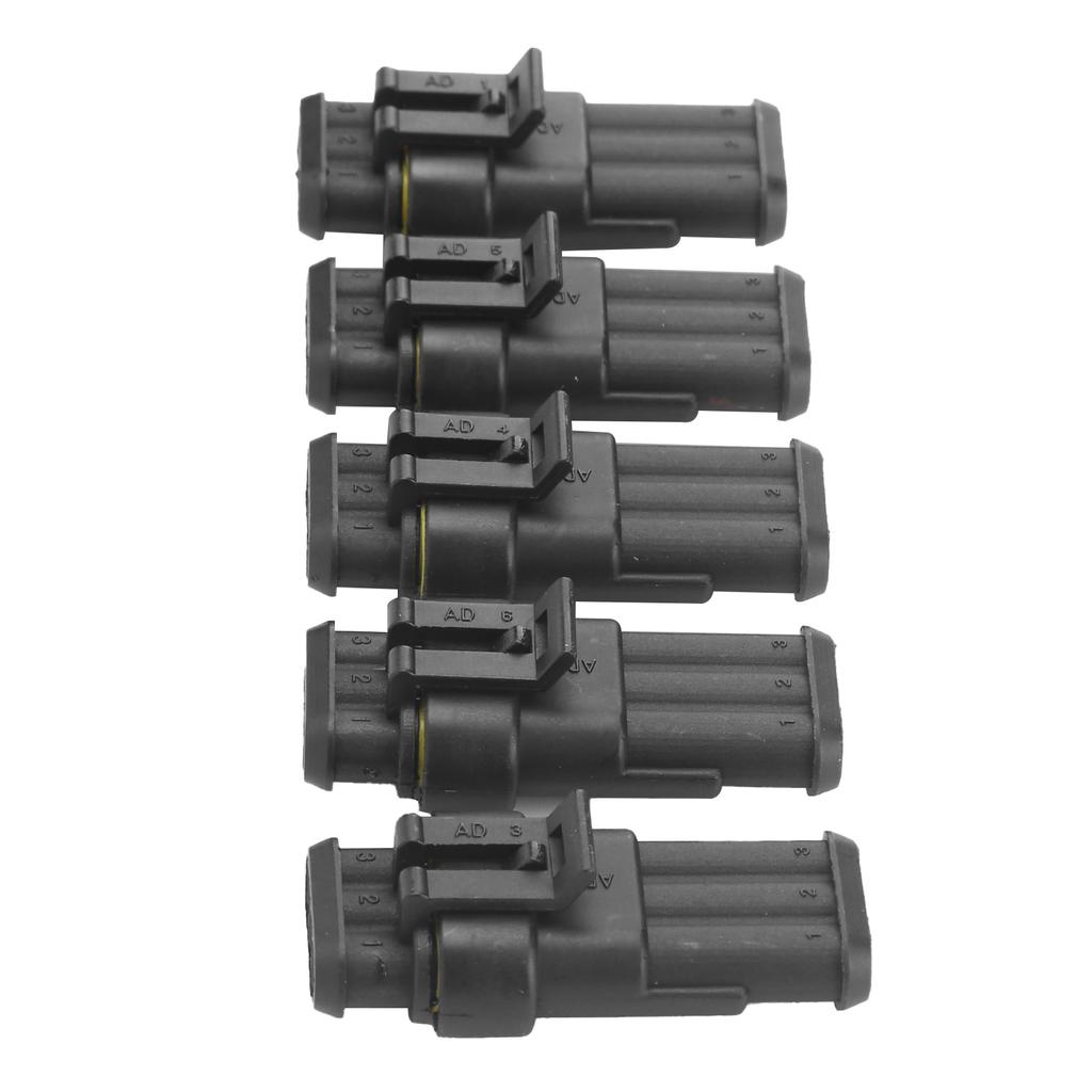 5pcs 3Pin Electrical Wire Connector Super Seal Waterproof for Car Truck MotorcycleShip