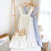 Summer Women's Cotton Spaghetti Strap Nightgown - Sweet, Loose, Mid-Length Dress