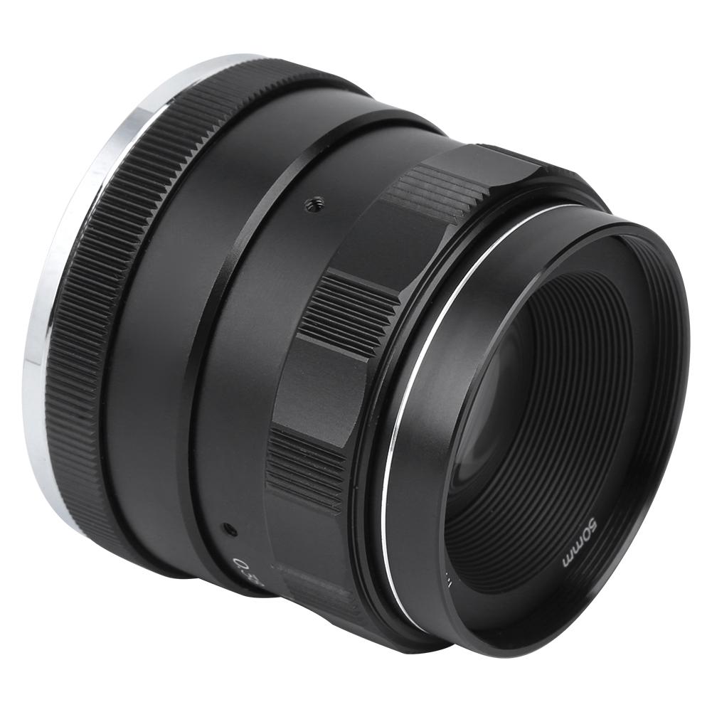 NEWYI 50 мм F1.8 M43 Mount Портретный ручной объектив с большой апертурой для Olympus EM5 Mark II