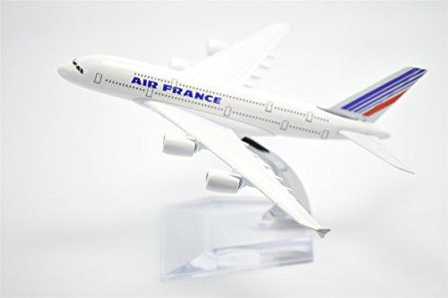 Династия Тан 1/400 16см Air France Airbus A380 Металлическая модель самолета Игрушка