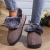 Asgard  Fashion Plush Slippers For Men Winter Outdoor Warm Anti-slip Fur Fluffy Slippers Women Soft Cozy Home Cotton Shoes