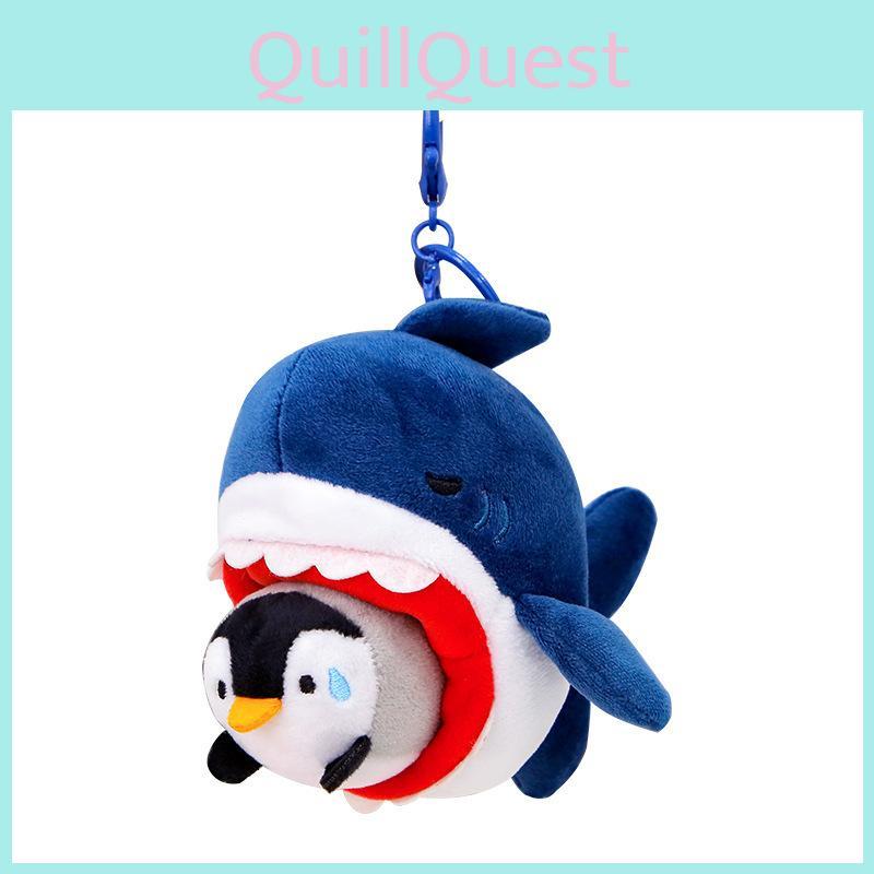 Милый брелок в виде акулы, плюшевая игрушка с веревочкой для детей и коллекционеров