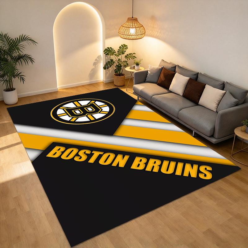 Boston Bruins Living Room Nonslip Area Rug Soft Carpet For Bedroom Game Playroom Sofa Office Home Decor Doormat Christmas Gift C926617