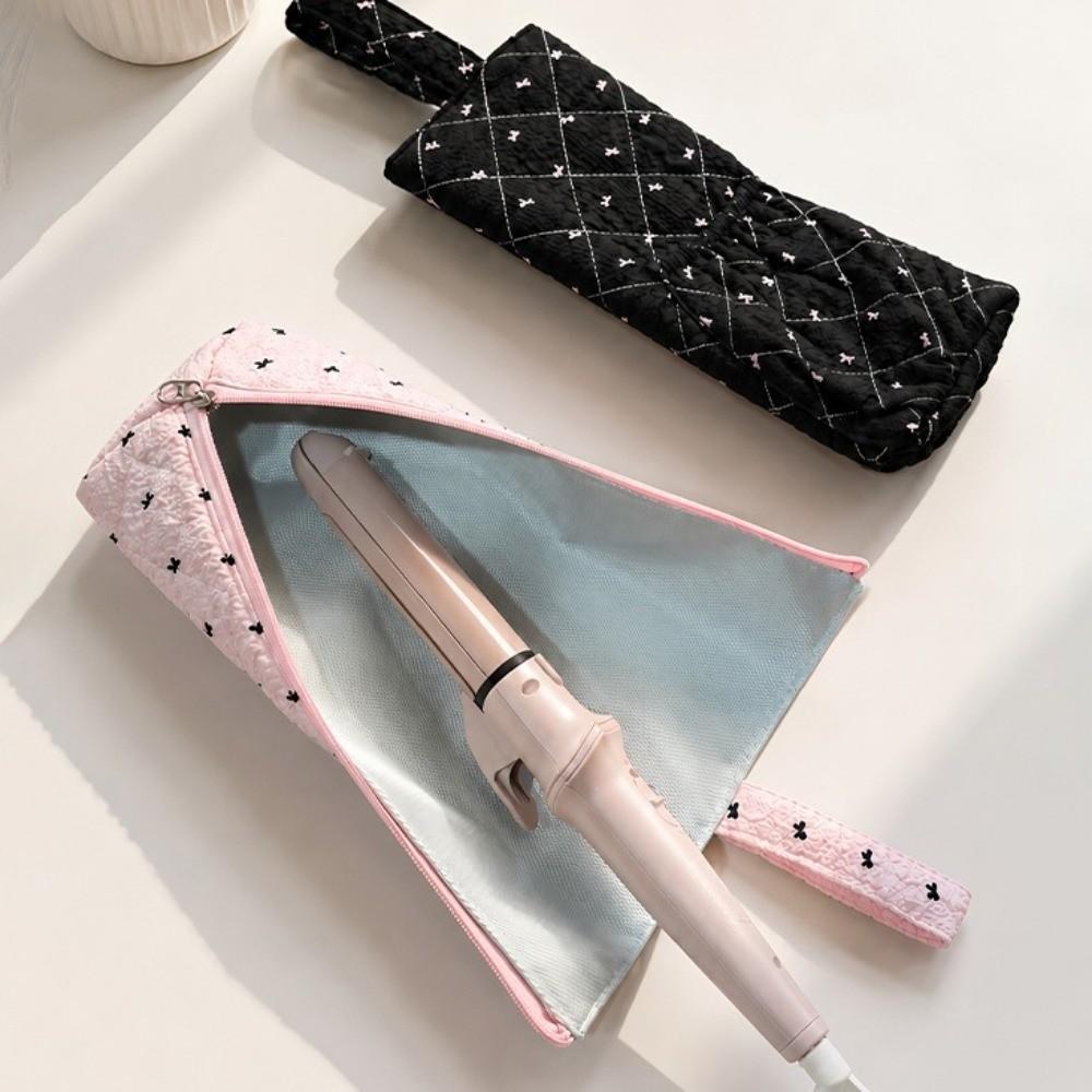 Heat-insulating Curling Iron Storage Bag Large Capacity Straightener Organizer Bathroom Storage