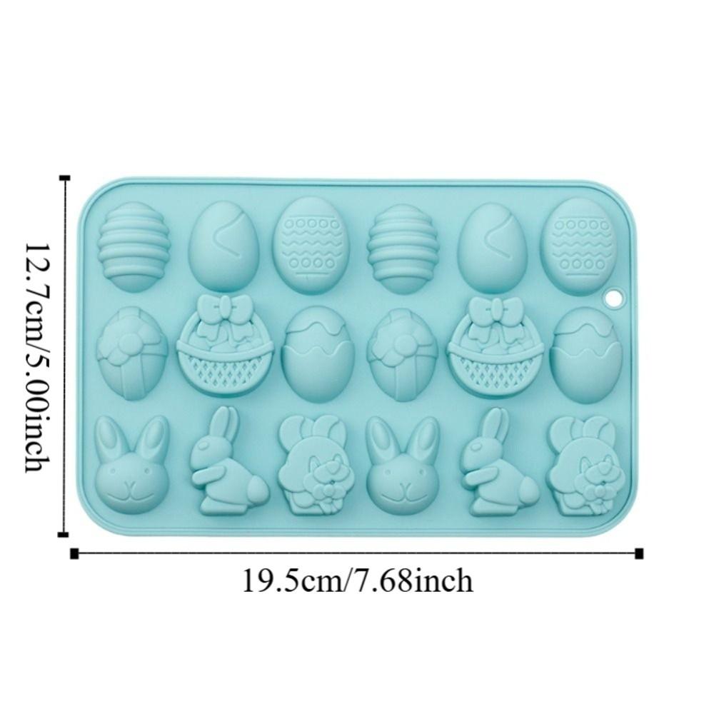 Cartoon Rabbit Shape Easter Silicone Mold Multifunctional Non-stick Baking Mould DIY Soft DIY Candy Mold Candy Making