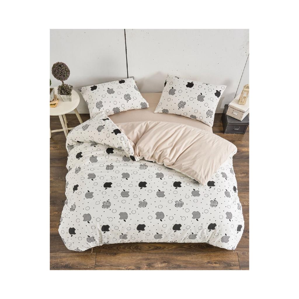 Комплект пододеяльников с двойным узором Isabelle, эластичной простыни и 2 наволочек