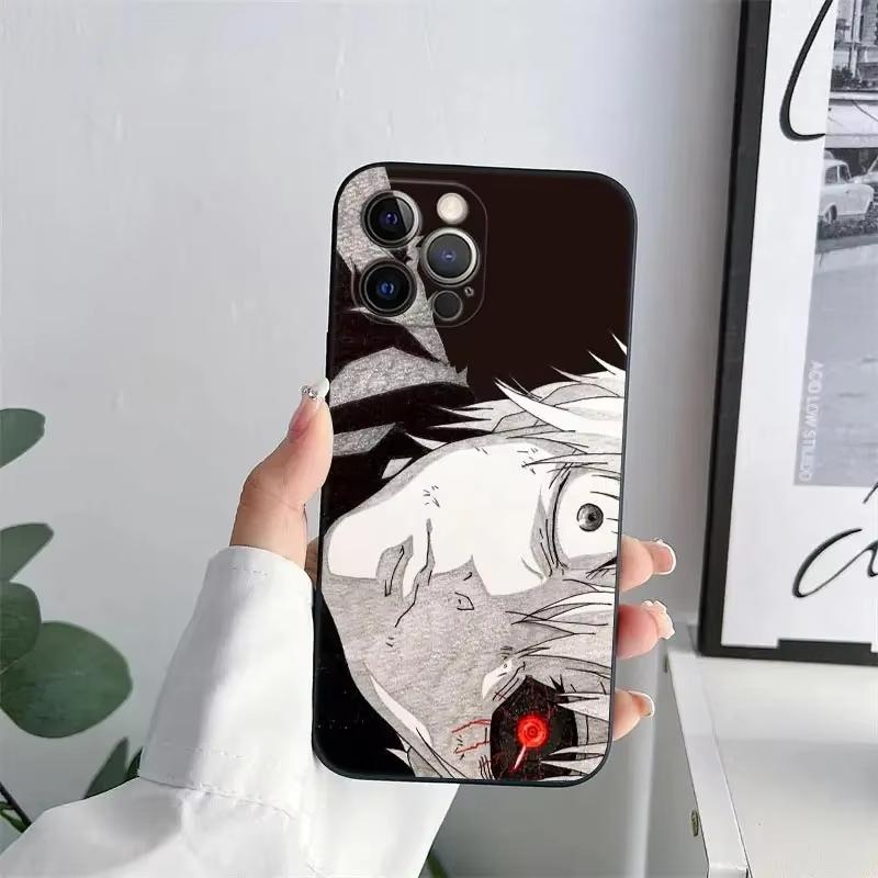 Чехол для телефона Tokyo Ghoul Канеки Кен, силиконовый, мягкий, для iPhone 16 15 14 13 12 11 Pro Max Mini XS X XR SE 7 8 SE Plus