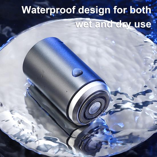 Мини-электробритва USB-C перезаряжаемая IPX7 водонепроницаемая дорожная бритва портативная мужская триммер для удаления волос бороды инструмент для отца мужа парня подарок