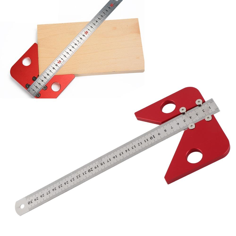 Центроискатель 45/90 градусов, разметочный инструмент из алюминиевого сплава, для разметки и разметки в деревообработке