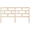Headboard 206 x 4 x 100 cm Solid Pine Wood